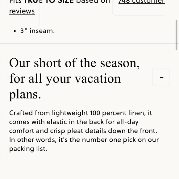 New with tags J Crew Bright Fiery Red High-Waisted linen shorts.  Elastic back. - Picture 12 of 13